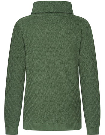 Trui Anna Losse Col  Dark Green detail
