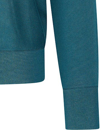 Trui Betty Batsleeve Bamboe Petrol detail