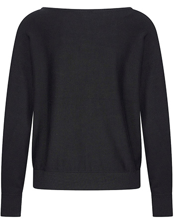 Trui Betty Batsleeve Bamboe Black detail
