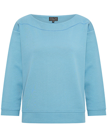 Sweater Claire Boat Neck Jeans Blue