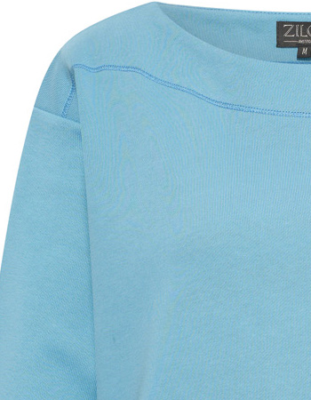 Sweater Claire Boat Neck Jeans Blue detail
