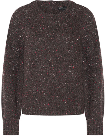 Trui Emma Wol Alpaca Blend Plum Brown