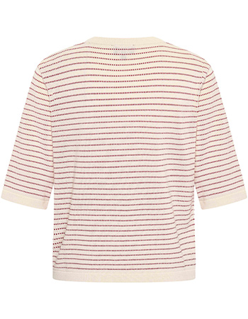 Vest Kort Ruby Stripe Red detail