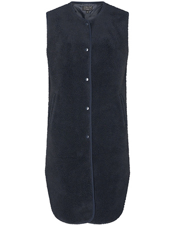 Mouwloos Vest Teddy Lang Navy