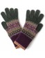 Handschoenen Alloa Merino Wol Tyrian Thistle