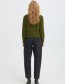 mosgroene cardigan van wol 
