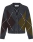 Cardigan Byosmilla Dark Grey Mel. Argyle