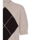Trui  Korte Mouw Byosmilla Humus Mel. Argyle detail