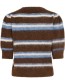 Trui Korte Mouw Bymilou Potting Soil Mel. Stripe detail