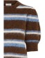 Trui Korte Mouw Bymilou Potting Soil Mel. Stripe detail