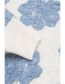 Trui Bymanda Blue Mel. Flower detail