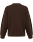 Trui Bymillers V Neck Java Melange detail