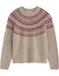 Trui Merinowol Port Kinnis Dark Rose Mix