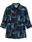 Blouse Larissa Paint Texture Maritime