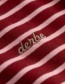 Longsleeve Interstriped Rhubarbcoral Blush detail