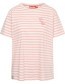 T-shirt What The Duck Striped White Blush