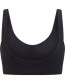 Bamboe BH Seamfree Crop Black detail