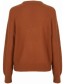 Vest Met Overslag Mohair Alpaca Wol Cinnamon detail
