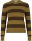 Trui Stripe Alpaca Wol Green