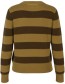 Trui Stripe Alpaca Wol Green detail