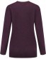 Trui Ritorti Dark Gerecycled Wol Plum detail