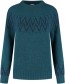 Trui Nordic Gerecycled Wol Petrol
