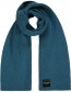 Shawl Island gerecycled Wol Petrol
