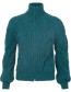 Vest Mara Alpaca Wol Petrol detail