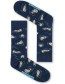 Sokken Organic Playing Otter Navy detail
