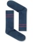 Tennissokken Purple Stripes Navy detail