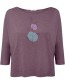 Longsleeve Driekwart Mouw Bloom Classic Simper Moorberry