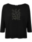 Longsleeve Driekwart Mouw Leafline Simper Zwart