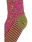 Noorse Wollen Sokken Sternen Pink Green detail