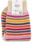 Wollen Sokken Stripe Multi Creme detail