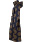 Regenjas Danethunder Dots Olive Blue detail