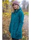 groene warme winterjas