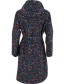 Regenjas Danelisabeth Botanical Navy detail