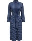 Jurk Jude Multi Stripe Check Blue