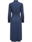 Jurk Jude Multi Stripe Check Blue detail