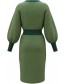 Jurk Mushi Epsom Green detail