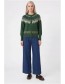 groene cardigan van biologisch katoen 
