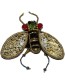 Handgemaakte Broche Scarabee Bruin