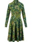 Jurk shalala Tralala Noble Brushstrokes Green
