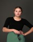 T-shirt Bamboe Ann Zwart