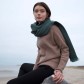 Shawl Alpaca Brushed Solid Dark Forrest