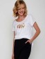 T-shirt Birds Family White