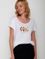 T-shirt Birds Family White