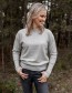 Trui Claudia Merino Wol Crew Flint Grey