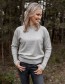 Trui Claudia Merino Wol Crew Flint Grey