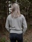 Trui Claudia Merino Wol Crew Flint Grey